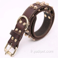 Rivets de balle de collier de chien en cuir avec Cool